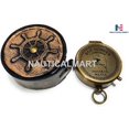 thumbnail image 3 of NauticalMart Brass Eagle Compass Antique Pocket Compass Graduation Day, Confirmation Day, Baptism Gifts, New Year Gift, Birthday, for Him, Fiancé, Boyfriend Gift, 3 of 5