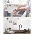 thumbnail image 5 of Orange Blue Starfish Coastal Kitchen Dish Towels for Drying Dishes Set of 4, Nautical Beach Eucalyptus Waffle Weave Microfiber Hand Tea Bathroom Towels Quick Dry & Absorbent Towel 12x12, 5 of 7