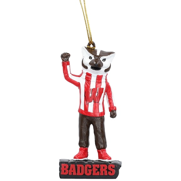 Wisconsin Badgers Mascot Statue Ornament