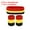 Yellow, Black, Red, variant on Uxcell 2 Sport Wristbands & 1 Headband Set Cotton Absorbent Athletic Sweatband Red, Yellow,Dark Blue
