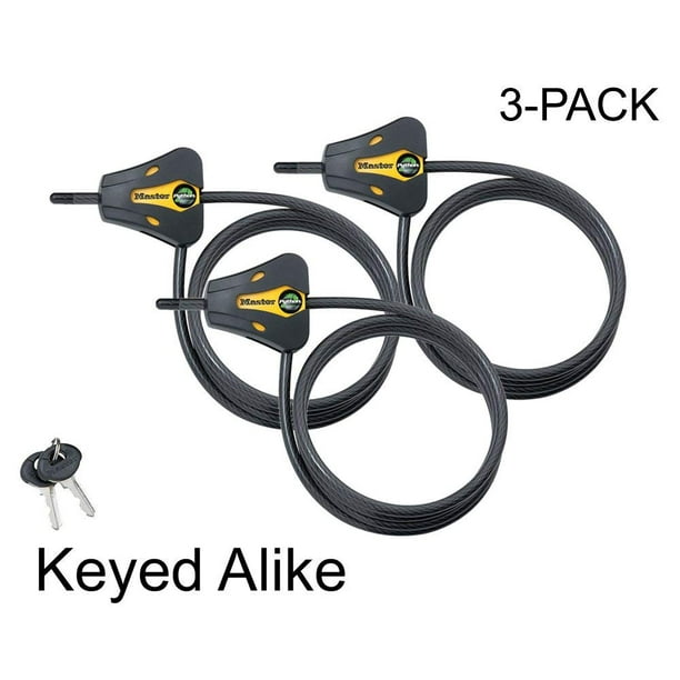 Master Lock 8419ka 3 3 Trail Camera Python Adjustable Cable Locks Walmart Com Walmart Com