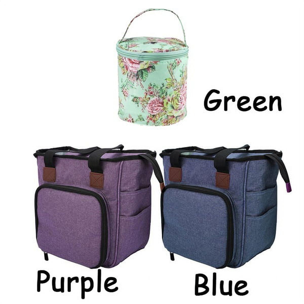 Large Knitting Backpack Tote with USB Port, 28L Yarn Storage Organizer Large Capacity Craft Organizer KOKNIT Crochet Knitting Bag  main image 4
