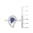 thumbnail image 2 of Everly Women's Created Topaz and Created Sapphire Sterling Silver Ring, 2 of 6