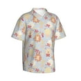 thumbnail image 2 of Hawaiian Shirt For Men, Butterfly Flower Mens Button Down Short Sleeve Shirt, Summer Beach Shirts For Men, 2 of 2