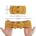 thumbnail image 2 of 5pcs/lot Print Hair Bow Baby Girl Headband Cable Knit Nylon Turban for Children Newborn Headwear for Babies Hair Accessories, 2 of 3