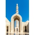 thumbnail image 2 of Wilson, Emily M. 11x14 Black Ornate Wood Framed with Double Matting Museum Art Print Titled - Middle East-Arabian Peninsula-Oman-Muscat-Entrance to the Sultan Qaboos Grand Mosque in Muscat, 2 of 4