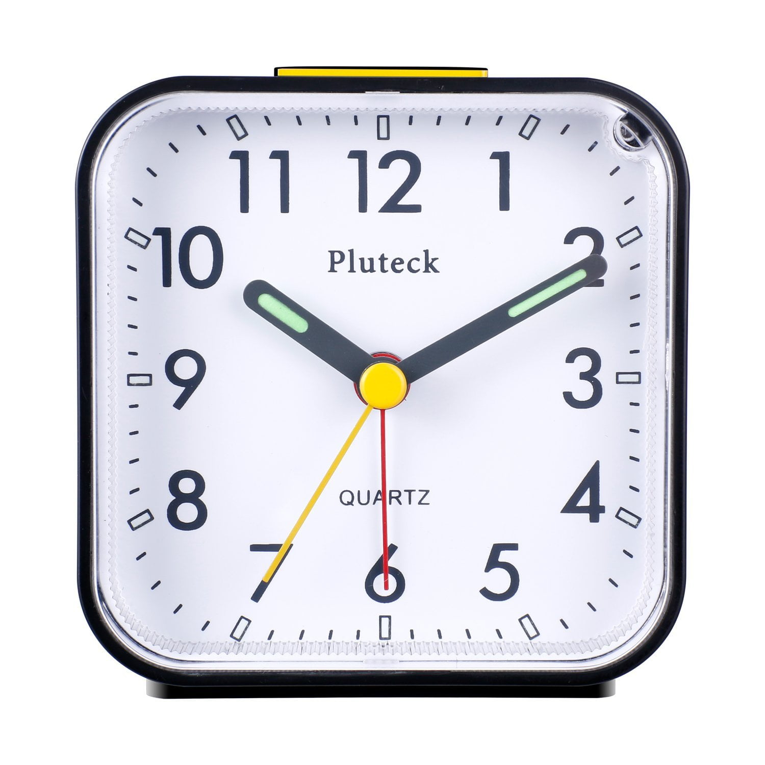 Pluteck Non Ticking Analog Alarm Clock with Nightlight and ...