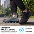 thumbnail image 3 of Sosenfer Men's Extra Wide Walking Shoes, Slip-Resistant Cushioned Athletic Sneakers,Black,Size 11, 3 of 6