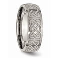 thumbnail image 4 of Titanium Brushed Celtic Laser Design 8mm Band (Size 11.5) Made In China tb26b-11.5, 4 of 4