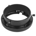thumbnail image 2 of AMONIDA Camera Adapter Ring, Aluminum Alloy Stable Sturdy Durable Camera Light Mini Mounts For Mini Mount Inner Diameter 98mm, For Bowens Mount 101mm, 2 of 8