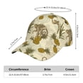 thumbnail image 2 of Sikiie Monkeys and Pinealpples Unisex Vintage Washed Unstructured Baseball Cap Soft Cap Adjustable Unisex Baseball Hat Dad Hat, 2 of 6