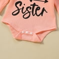 thumbnail image 6 of Tiny Cutey Newborn Baby Girl Clothes Outfit Toddler Long Sleeve Romper Pants Headband Set for 12-18 Months, 6 of 7