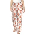 thumbnail image 2 of Goofa Squirrel And Maple Leaf Printed Soft Pajama Pants for Women, Wide Leg Comfy Casual Lounge Yoga Pants-X-Large, 2 of 9