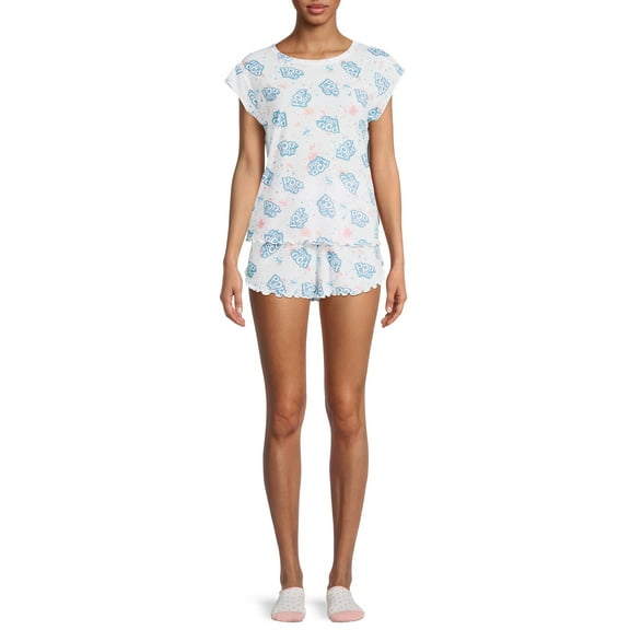 Kellogg's Women's and Women's Plus Pop Tarts Top and Shorts Pajama Set, 3-Piece