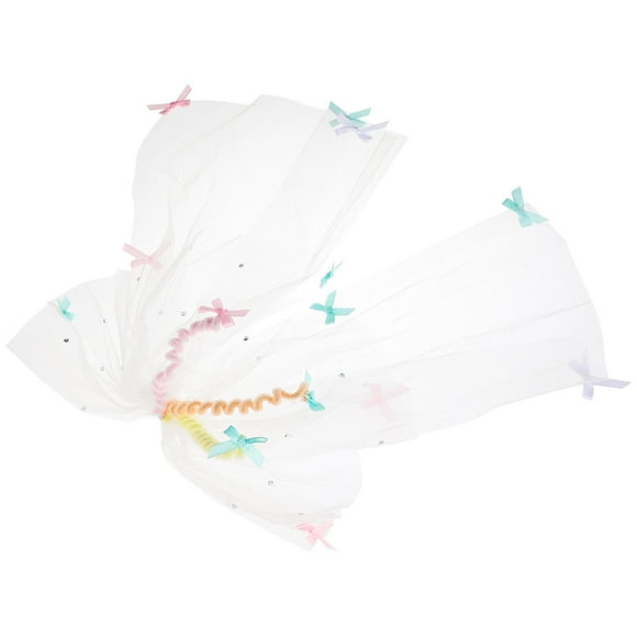 OULII Short Wedding Veil for Bride Assorted Color Bridal Veil with Comb for Special Occasions