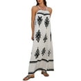 thumbnail image 3 of Summer Dress for Women 2025 Floral Sundress Spaghetti Strap Flowy Beach Vacation Boho Maxi Dresses S, 3 of 9