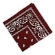 thumbnail image 5 of Paisley Vaquero Bandana Bufanda de la Cabeza de Cuello de la Rojo vino Hugo Bandana de algodón con estampado de cachemira, 5 of 6