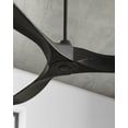 thumbnail image 6 of 3 Blade Ceiling Fan with Handheld Control in Contemporary Style 70 inches Wide By 11.7 inches High-Matte White Finish-Light Grey Weathered Oak Blade, 6 of 10
