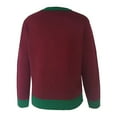thumbnail image 3 of GPOECD Christmas Family Matching Sweaters Santa Design Knit Pullover Cozy Holiday Outfits For Parents And Children Red，XL, 3 of 9
