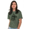 thumbnail image 4 of Spiritual Animal Elephant Triangle Plus Size Crewneck Graphic Tee Shirt Brisco Brands 3X, 4 of 5