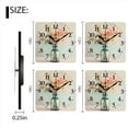 thumbnail image 3 of Square Wall Clock,Beautiful Arrangement Of Spring Flowers In Blue Glass Vase,Silent Non-Ticking Wall Clock Decor for Home Office Kitchen Living Room Bedroom(12inch), 3 of 4