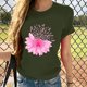thumbnail image 1 of Fiudx Ofertas Flash Del Día Blusa de Manga Corta con Estampado de Moda para Mujer, Divertida Camiseta con Cuello Redondo, 1 of 4