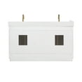 thumbnail image 4 of Gavino 60" Wood Vanity in White with Grain White Composite Stone Top no Mirror, 4 of 13