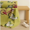 thumbnail image 4 of Soimoi Yellow Cotton Poplin Fabric Roses & Bicycle Transport Print Fabric by Yard 42 Inch Wide, 4 of 7