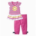 thumbnail image 2 of Kid Girls Summer Outfits Short Sleeve Striped T-Shirt & Pants Casual Clothing Suit Toddler Girl Summer Clothes, 2 of 6