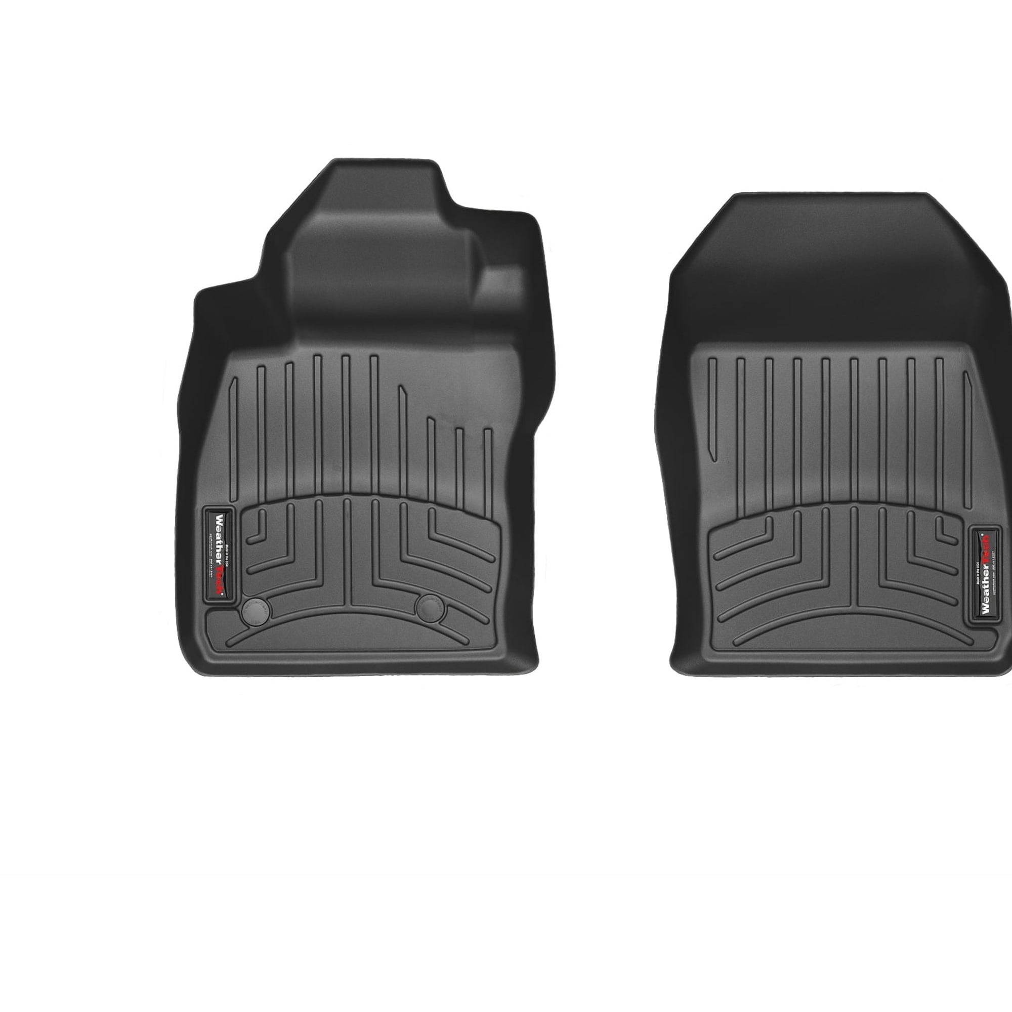 WeatherTech Custom Fit FloorLiners compatible with 2014-2019 Ford Fiesta - 1st Row (Driver & Passenger) Black