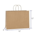 thumbnail image 2 of Bolsa de papel Dream Brown Kraft de 40 x 15 x 30 cm con asas, 50 unidades, 2 of 6