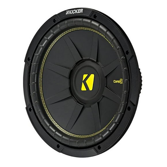Kicker 44CWCS124 CompC 12" 600 Watt 4 Ohm Single Voice Coil Car Audio Subwoofer