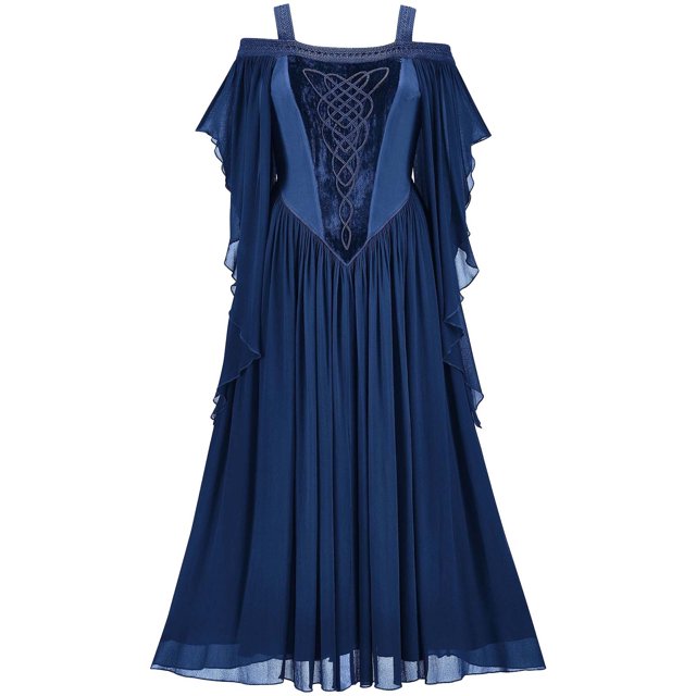 FcBaudy Robe de Cour, Robes pour Femmes, Robes d'Été pour Femmes Costume Médiéval Rétro Renaissance Robe pour Femmes Robe de Cour