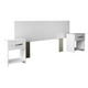 thumbnail image 1 of Cabecera Matrimonial Moderna The Shop, Kit con 2 Burós blanco, 1 of 10