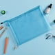 thumbnail image 2 of Nvzi 10 bolsas de maquillaje A5, bolsa de cosméticos, carpeta de archivos, bolsa de malla, bolsas de papel, carpetas, bolsa de almacenamiento de documentos, 9,25 x 7,1 pulgadas, azul, 2 of 4