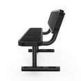thumbnail image 6 of Flash Furniture 6' Outdoor Bench with Backrest, Commercial Grade Expanded Metal Mesh Seat and Backrest and Steel Frame in Black, 6 of 12
