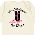 thumbnail image 4 of Inktastic 1st Birthday Cowgirl is One Girls Long Sleeve Baby Bodysuit, 4 of 5