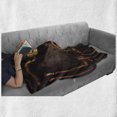 thumbnail image 6 of Industrial Soft Flannel Fleece Throw Blanket, Steam and Pressure Gauger Vintage Style Damaged Timeworn Engine, Cozy Plush for Indoor and Outdoor Use, 50" x 70", Dark Orange Umber, by Ambesonne, 6 of 6