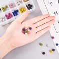 thumbnail image 2 of 100 PCS 8mm Pave Czech Rhinestone Disco Ball Clay Spacer Beads with 1mm Hole 10 Assorted Colors Round Polymer Clay Charms Beads for Shamballa Jewelry Making Colorful, 2 of 5