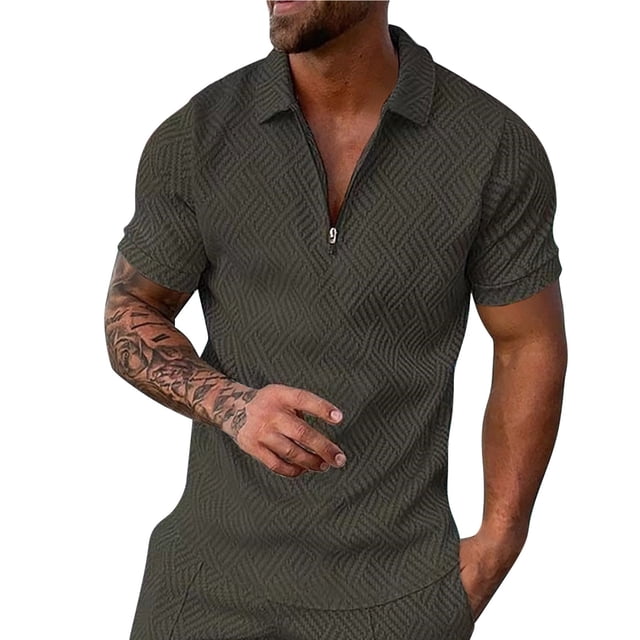 BOBOGOJP Polo pour Hommes Performance Anti-Humidité (AG,3TG)
