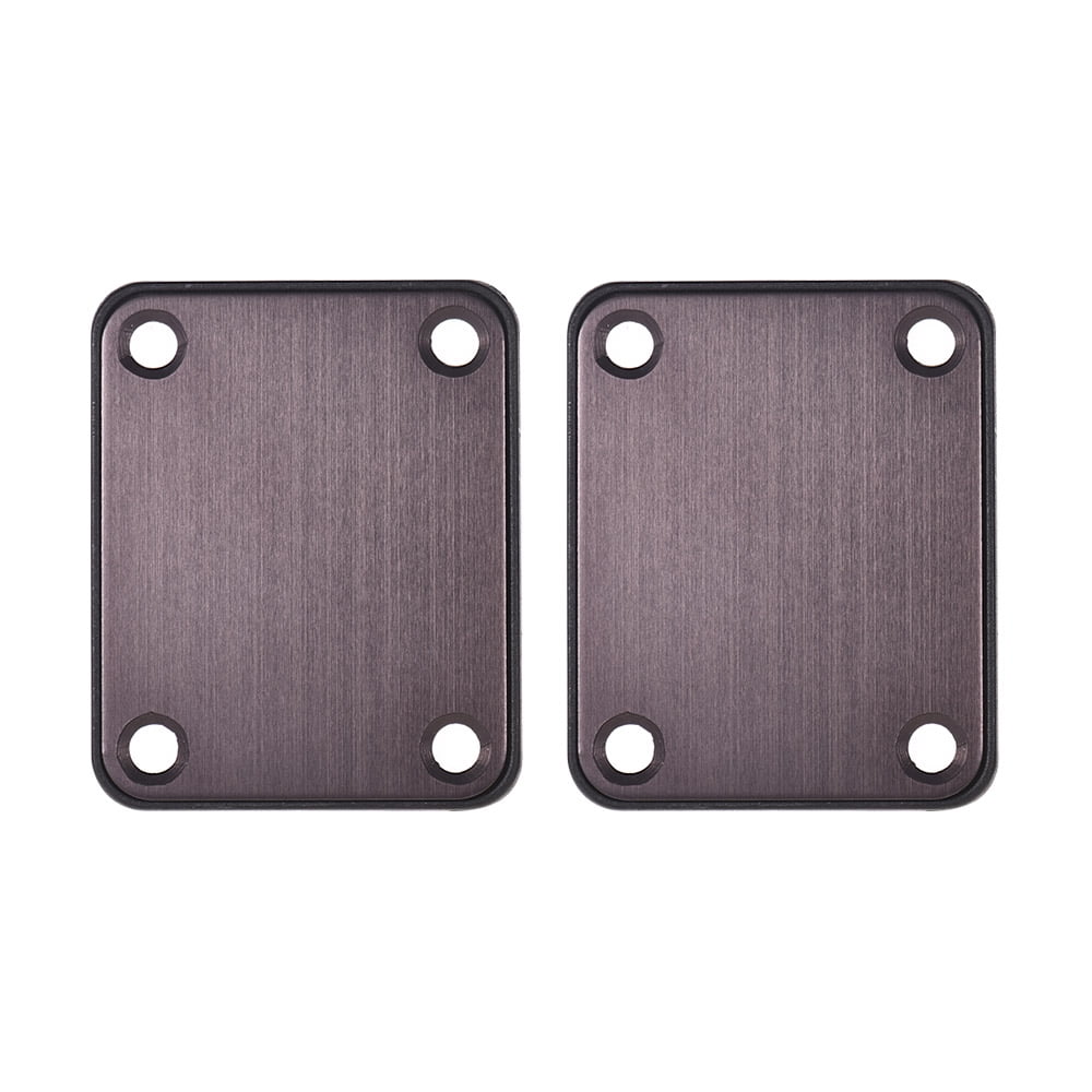 Guitar Neck Plates Aluminum Alloy Neckplate with Screws and Back Board