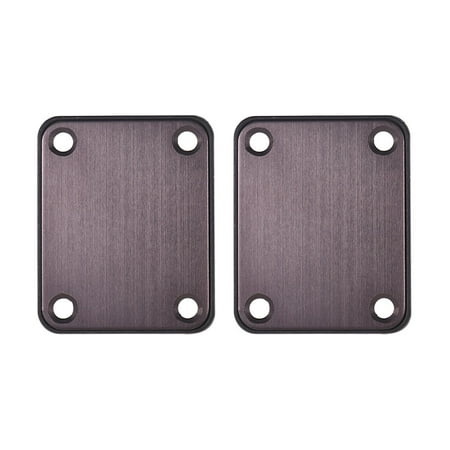 Guitar Neck Plates Aluminum Alloy Neckplate with Screws and Plastic Back Board Guitar Parts for Electric Guitar Cigar Box Guitar Replacement Pack of 2 PCS (Best Amp For Cigar Box Guitar)