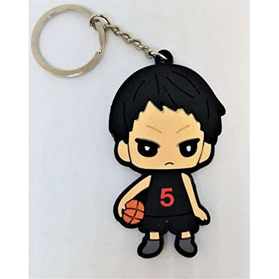 KuRoKo Basktetball Rubber Keychain 3" (Shun)