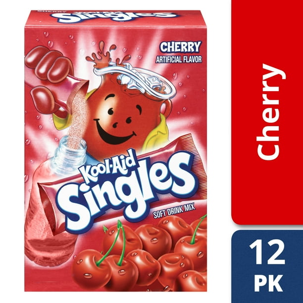 KoolAid Sweetened Cherry Powdered Drink Mix, 12 ct 0.55 oz Packets