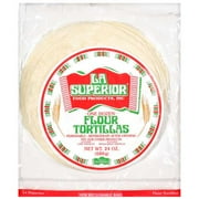 LA Superior: Tortillas Flour One Dozen Bread, 24 Oz