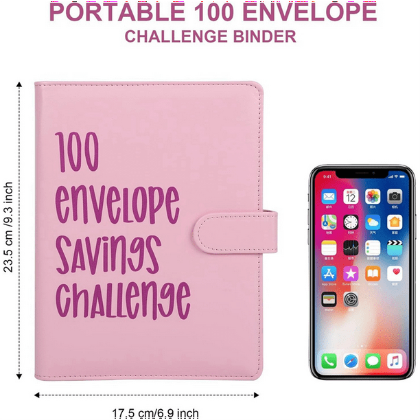100 Envelope Challenge Binder,A5 Classeur Budget,Anneaux