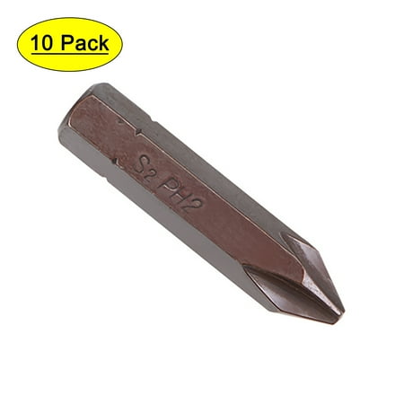

Uxcell 5/16 Hex Shank 1.57 Length #2 Magnetic Phillips Screwdriver Bit S2 Steel 10 Pack