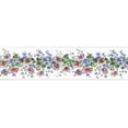 thumbnail image 5 of Dundee Deco's Peel and Stick Wallpaper Border - Floral Pink White Purple Flowers on Vines Wall Border Retro Design, 15 ft x 7 in, Self Adhesive, 5 of 6