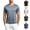 Black, variant on Men's Athletic Shirts Oversized Dry Fit Workout T-Shirts Short Sleeve Lightweight Active Tee Gym Sports Performance,White (XL)
