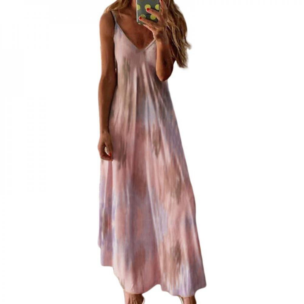 Big sales!!Sling Dress Summer Ladies Fashion Gentle And Comfortable V ...